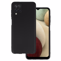 Aizmugurējais korpuss MATT priekš SAMSUNG GALAXY A12 Black