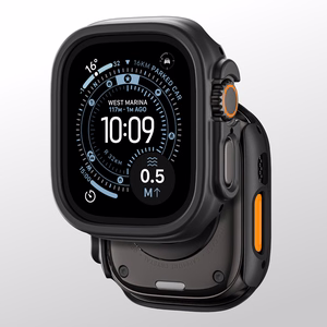 AmazingThing Minimal aizsargājošs vāciņš Apple Watch UItra 3 49mm - Melns