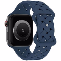 Beline Siksniņa Apple Watch Silicone Woven 38/40/41mm zils