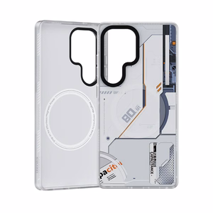 Benks Dynamic magnētiskais Mecha viedtālruņa apvalks (D045) Samsung Galaxy S25 Ultra, balts