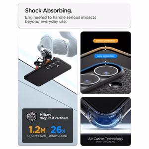 SPIGEN futrālis LIQUID AIR MAG saderīgs ar MagSafe priekš SAMSUNG S26 matēts melns