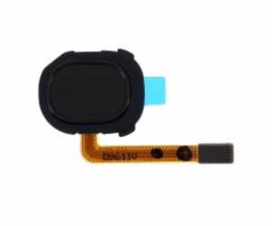 Flex Samsung A205 A20 2019 ar fingerprint melns ORG