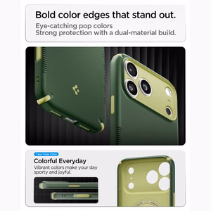 Spigen Nano Pop MagSafe maciņš iPhone 18 Pro / 17 Pro, zaļš