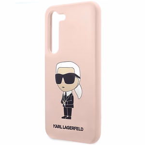 Karl Lagerfeld KLHCS23SSNIKBCP S23 S911 жёсткий чехол розовый/розовый Silicone Ikonik