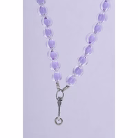 COLORFUL tālruņa siksniņa, tālruņa piekariņš / auklas garums 120 cm (60 cm cilpā) / ap kaklu – violets