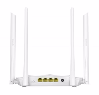 Tenda AC5 v3.0 1200MBPS DUAL-BAND ROUTER wireless router Dual-band (2.4 GHz / 5 GHz) Fast Ethernet White