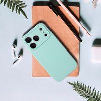 Silikona Lite viedtālruņa apvalks Iphone 17 Pro piparmētru