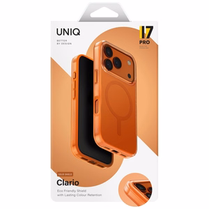 Uniq Clario Magclick Зарядный чехол для iPhone 17 Pro - оранжевый
