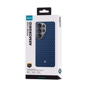 Benks Magnetic Armor Air Grid Kevlar maciņš metāla rāmis 600D A048 priekš Samsung Galaxy S26 zils