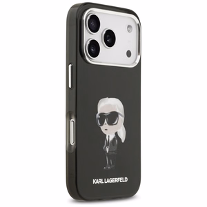 Чехол Karl Lagerfeld IML Aquarelle Karl & Logo MagSafe для iPhone 17 Pro (чёрный)