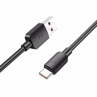Kabelis USB A uz USB C Hoco PD 6A 100W 1 m X96 melns