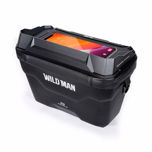 WILDMAN ceļojumu soma velosipēda stūrei ar rāvējslēdzēju, 3L (4"-7"), XT8, melna
