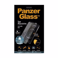 PanzerGlass E2E Microfracture iPhone 12/ 12 Pro CamSlider maciņš Friendly AntiBacterial melns/melns