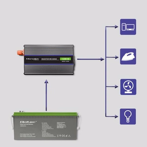 Qoltec Monolith barošanas adapteris / invertors Auto/iekštelpu 600 W melns