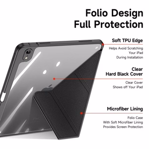 Planšetes maciņš Dux Ducis Magi Apple iPad Air 13 (2025) / Air 13 (2024) / iPad Pro 12.9 (2018 / 2020 / 2021 / 2022) melns