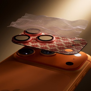 Benks закалённое стекло Armor Warrior Lens (OR69) для iPhone 17 Pro ArmorGrid оранжевый (модуль камеры)