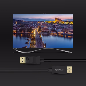 Orico XD-DTD DisplayPort–DVI, 4K kabelis, 2 m – melns