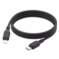 Kabelis USB-C uz Lightning Hoco PD 20W 1 m X90 melns