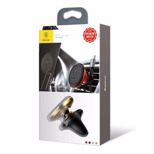 Magnētiskais automašīnas turētājs Baseus ventilācijas režģim (Overseas Edition) – sarkans