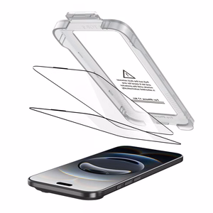 Tech-Protect Quick Set+ 2 шт. закалённое стекло для iPhone 17 Air - чёрный