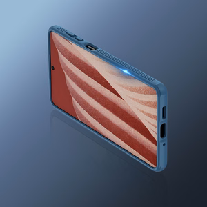 Nillkin CamShield Pro viedtālruņa apvalks bruņu apvalks ar kameras aizsargu Samsung Galaxy A73 zils