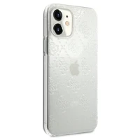 Guess GUHCP12S3D4GTR iPhone 12 mini 5.4" caurspīdīgs cietais apvalks 4G 3D raksta kolekcija
