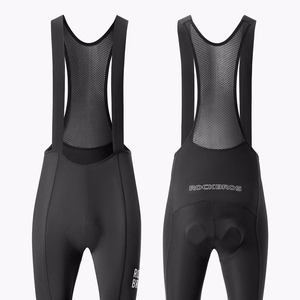 Rockbros 200021 Long Cycling Bib Shorts with Pad Size XL - Black