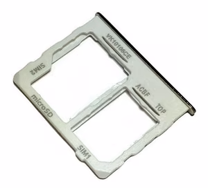 SIM card holder Samsung A326 A32 5G 2021 Balts original (service pack)