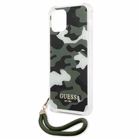 Guess GUHCP12LKSARKA iPhone 12 Pro Max 6.7" zaļš/haki cietais apvalks Camo kolekcija