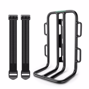 Rockbros 33210010001 priekšējais velosipēda bagāžnieks velosipēda dakšai - melns