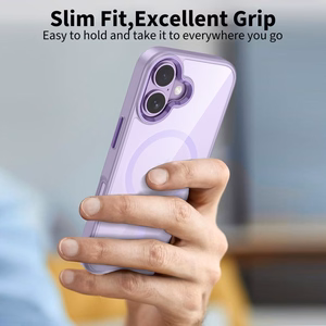 Tech-Protect MagMat MagSafe maciņš iPhone 17 caurspīdīgs violets