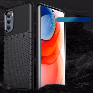 Thunder Case гибкий бронированный чехол для Motorola Moto G Stylus 2022 чёрный