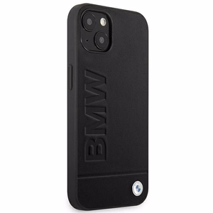 BMW BMHCP14MSLLBK iPhone 14 Plus 6.7 - melns ādas uzspiedums