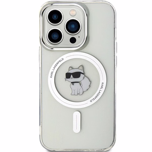 Karl Lagerfeld IML Choupette MagSafe apvalks iPhone 14 Pro - caurspīdīgs