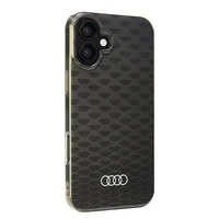 Audi IML Izšuvuma raksts Magnētiskais iPhone 16 Plus 6.7" melns/melns cietais apvalks AU-IMLMIP16M-Q5/D3-BK