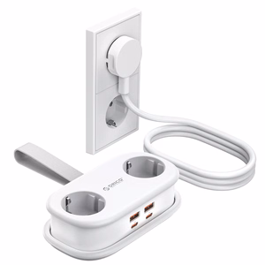 Orico AP3 20W GaN 5in1 strāvas sadalītājs 2x AC + 2x USB-A + 1x USB-C - balts