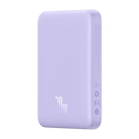Powerbank Baseus Magnetic Mini 10000mAh, USB-C 20W MagSafe (violeta)