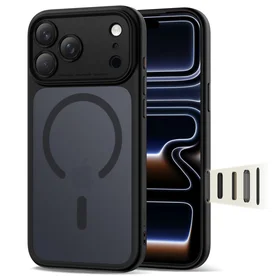 Tech-Protect Magpeak MagSafe CC viedtālruņa apvalks iPhone 17 Pro - matēti melns