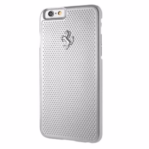 Ferrari perforēts alumīnija viedtālruņa apvalks iPhone 6 / 6S - Sudraba