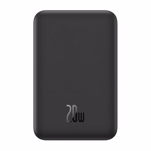 Magnētiskā mini zibspuldze Baseus 5000mAh, USB-C 20W (melna)