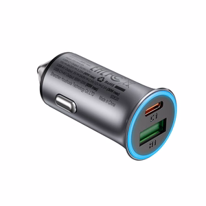 Auto lādētājs Acefast B16 95W USB-C/USB-A pelēks
