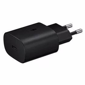 Samsung 25W EP-TA800EBE USB-C sienas lādētājs rezerves komplekts - melns