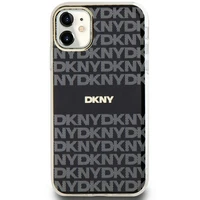 DKNY IML mono un svītras magnētiskais viedtālruņa apvalks iPhone 11 / Xr - melns