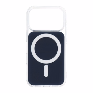 Clear Fusion Mag Cover maciņš modelim iPhone 15, saderīgs ar MagSafe – tumši zils