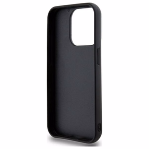 DKNY Quilted Stack Logo viedtālruņa apvalks iPhone 15 Pro - melns