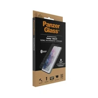 PanzerGlass E2E Microfracture antibakteriālais stikls Samsung Galaxy S22 - ar melnu rāmi