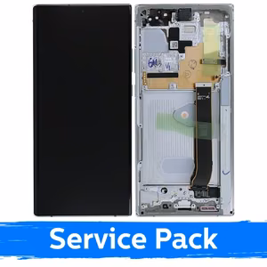 LCD Display Compatible With Samsung N985 (N986) Note 20 Ultra With Frame / Mystic White / (Service Pack)