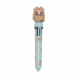 Pusheen Foodie Collection 10 krāsu automātiskā lodīšu pildspalva ar 3D figūriņu