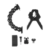 Puluz regulējams stiprinājums sporta kamerām ar skavu