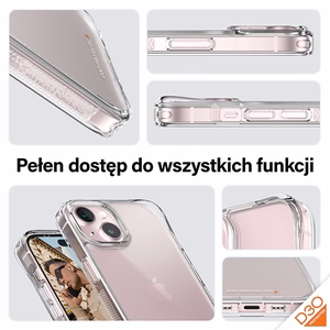 PanzerGlass 3in1 komplekts caurspīdīgs apvalks + plēve + kameras vāciņš iPhone 15